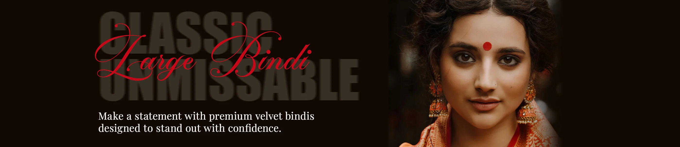 large bindi  big bindi  bold bindi  14mm bindi  kumkum bindi large size  large round bindi  premium bindi for women  velvet large bindi  statement bindi  wedding bindi  festive bindi  big red bindi  large black bindi