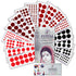 PERPAA Premium Velvet Sticker Kumkum Bindi for Women & Girls Each Box in 16 Flaps with 4 colour