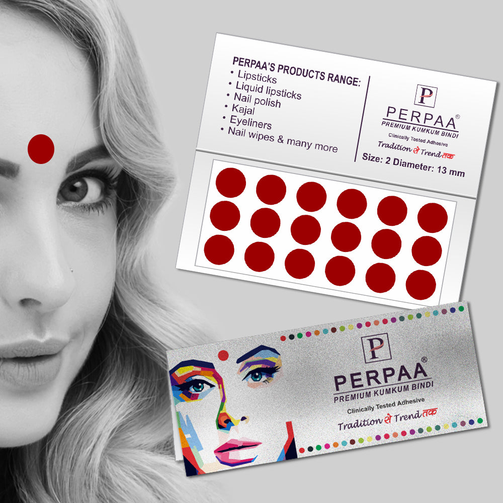 4 in 1 Bindi Pack ( Includes 4 Color & 4 size Of Bindi )