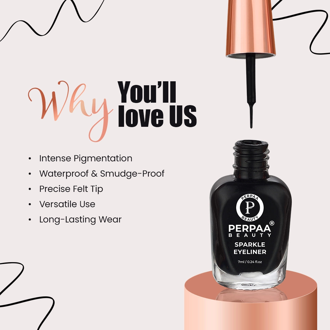 Sparkle Eyeliner Liquid - Pack of 3