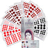 PERPAA Velvet Kumkum Bindi Pack – Traditional Red Bindis in 16 Flaps (Sizes 1 to 12)