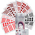 PERPAA Velvet Kumkum Bindi Pack – Traditional Red Bindis in 16 Flaps (Sizes 1 to 12)