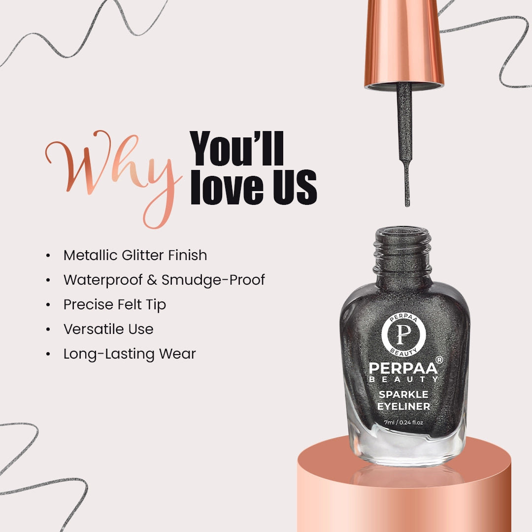 Sparkle Eyeliner Liquid - Pack of 3