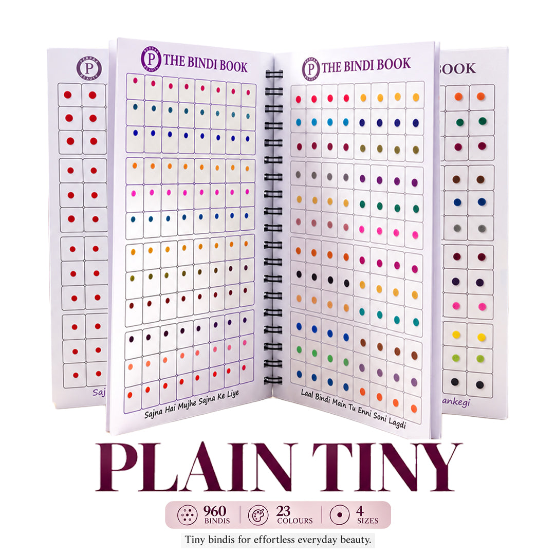 The Bindi Book | Plain Tiny Bindi (Size: 2.5mm - 1.5mm)