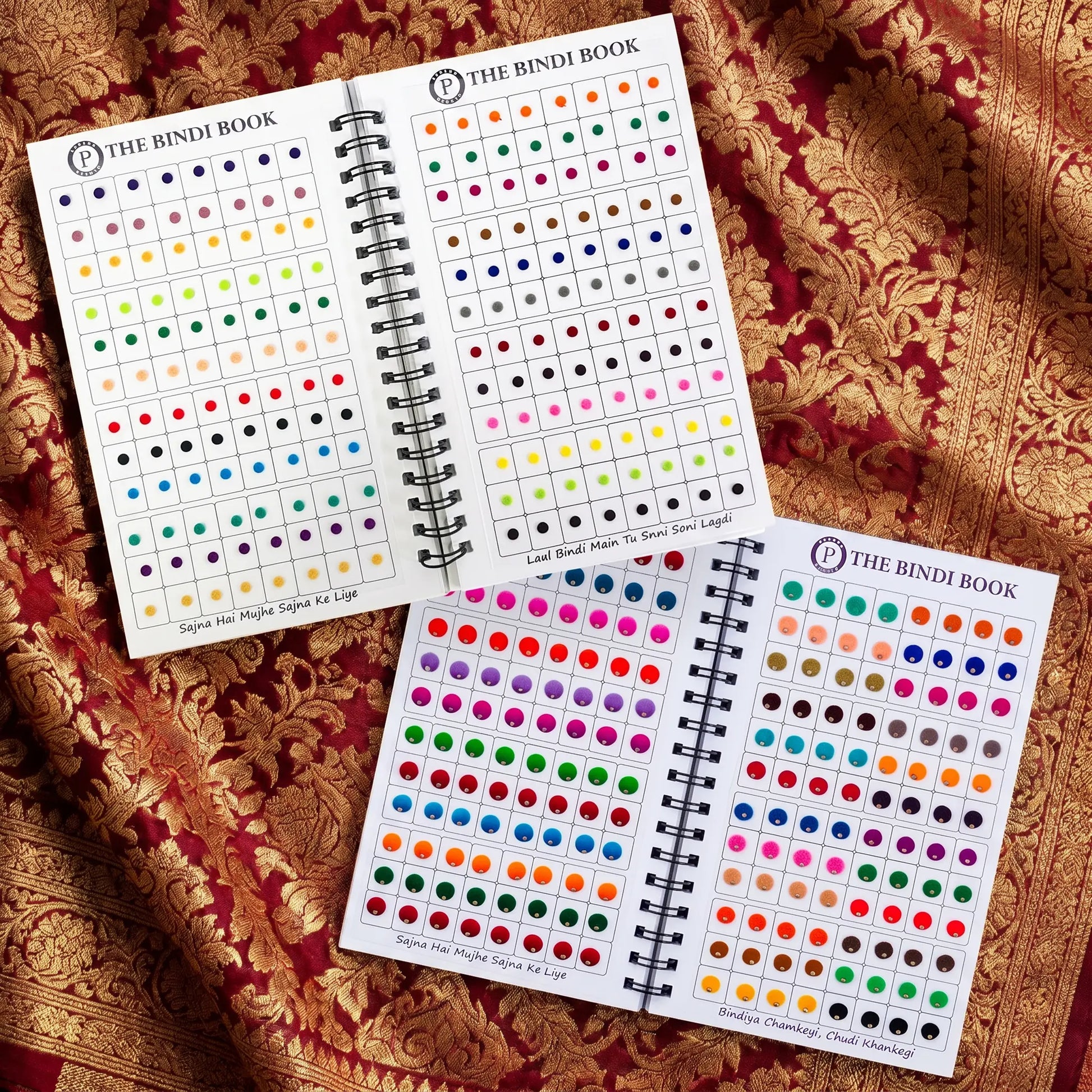 The Bindi Book | Pack of 2 (Plain 3.5mm + Parvati Bindi)