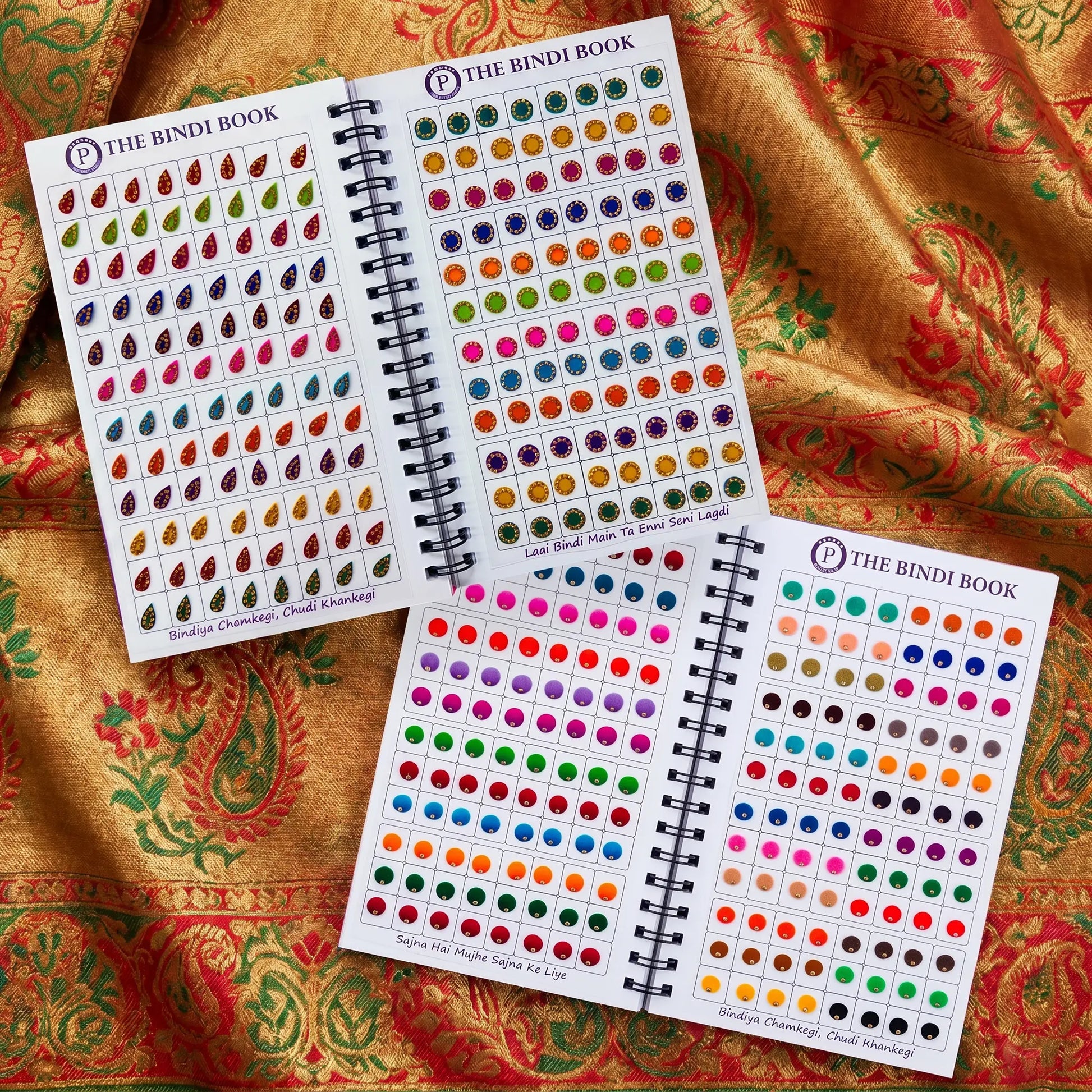 The Bindi Book | Pack of 2 (Plain 3.5mm + Parvati Bindi)