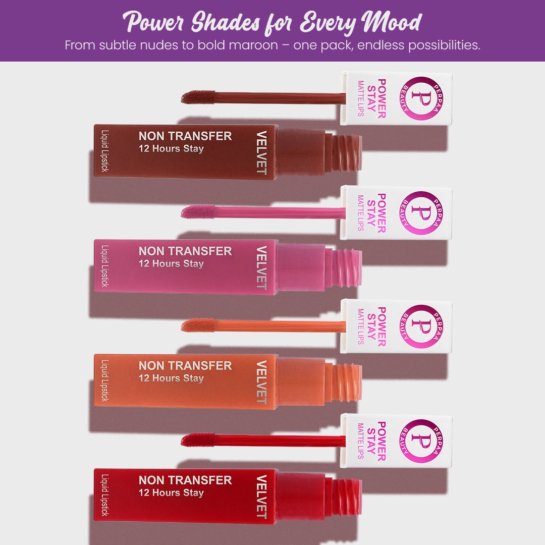 Power Stay Liquid Lipstick – Pack of 4