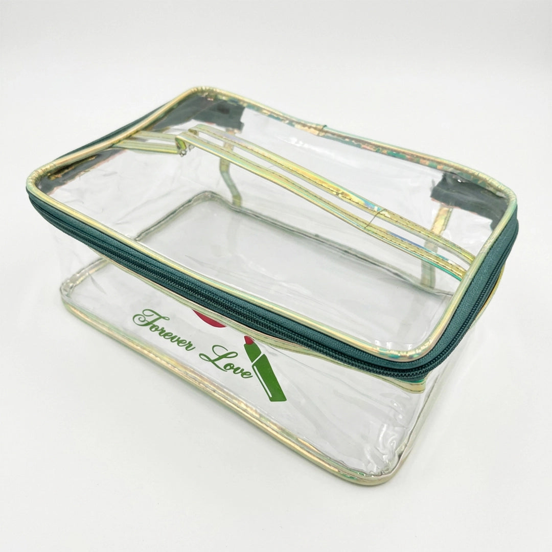 Transparent PVC Makeup Pouch with Handle