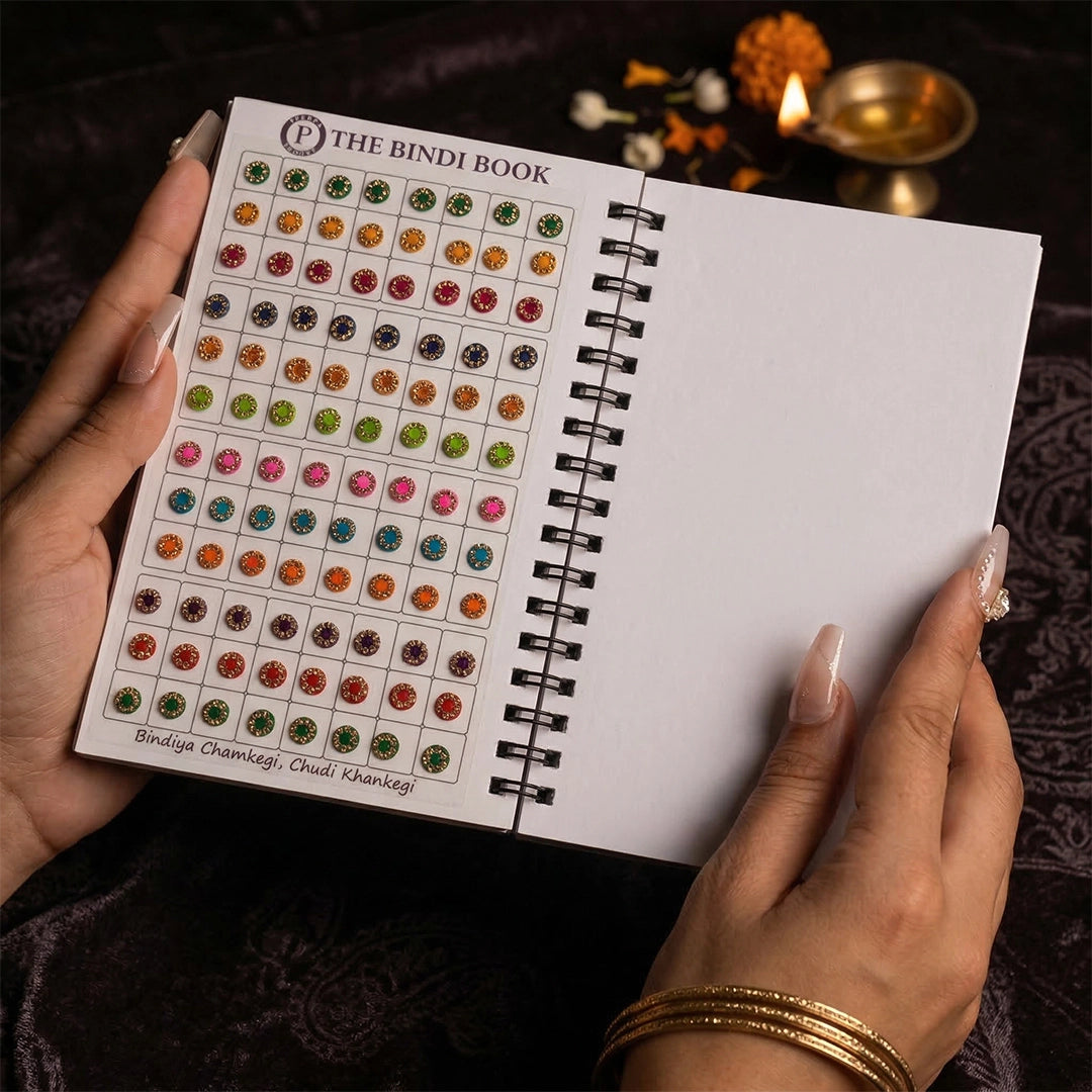 THE BINDI BOOK | Multicolor Round Stone Border Edition