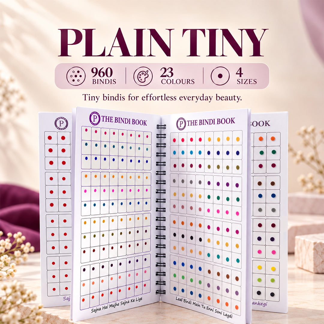 The Bindi Book | Plain Tiny Bindi (Size: 2.5mm - 1.5mm)