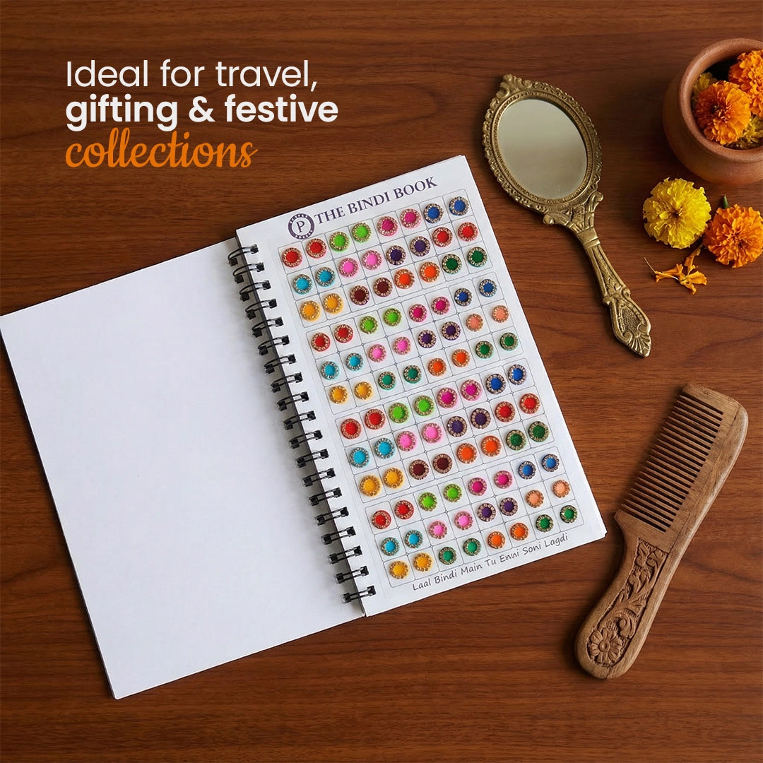 THE BINDI BOOK | Multicolor Round Stone Border Edition