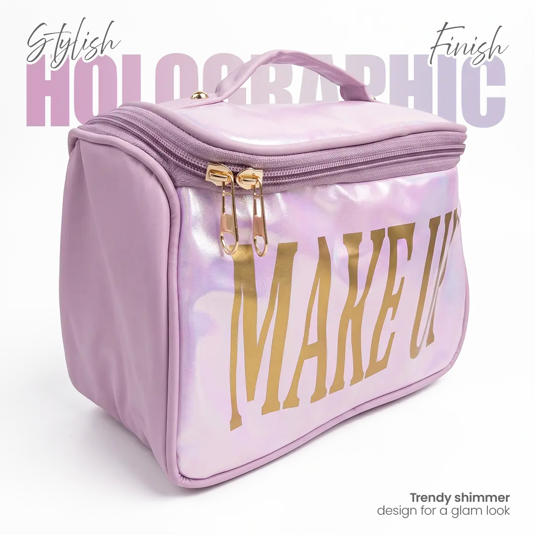Holographic Makeup Bag