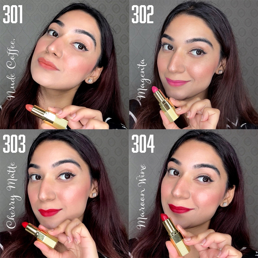 Xpression Creamy Matte Lipstick- Pack of 4