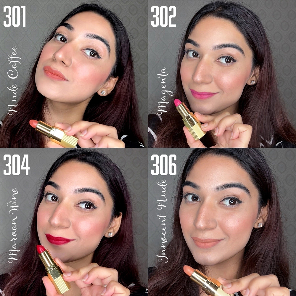 Xpression Creamy Matte Lipstick- Pack of 4