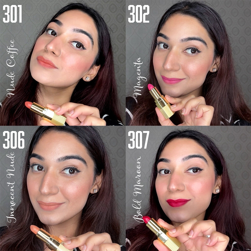 Xpression Creamy Matte Lipstick- Pack of 4