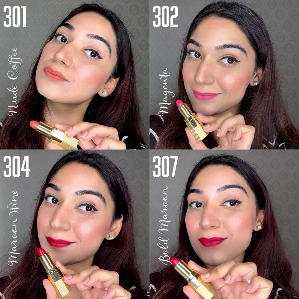 Xpression Creamy Matte Lipstick- Pack of 4