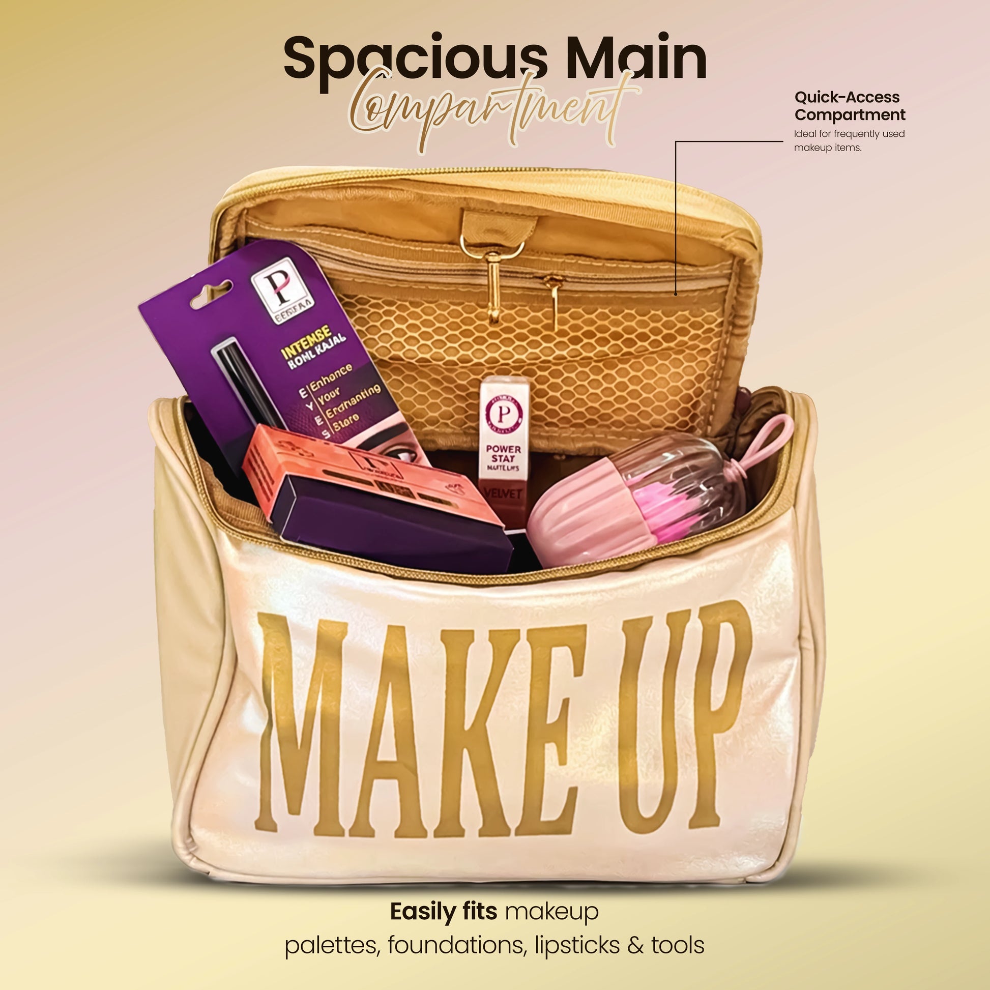 Holographic Makeup Bag