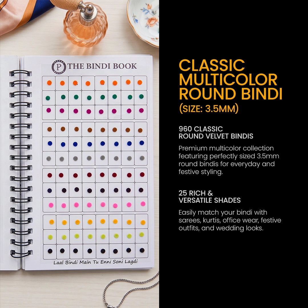 The Bindi Book | Pack of 2 (All-in-One + Plain Round Bindi 3.5mm)