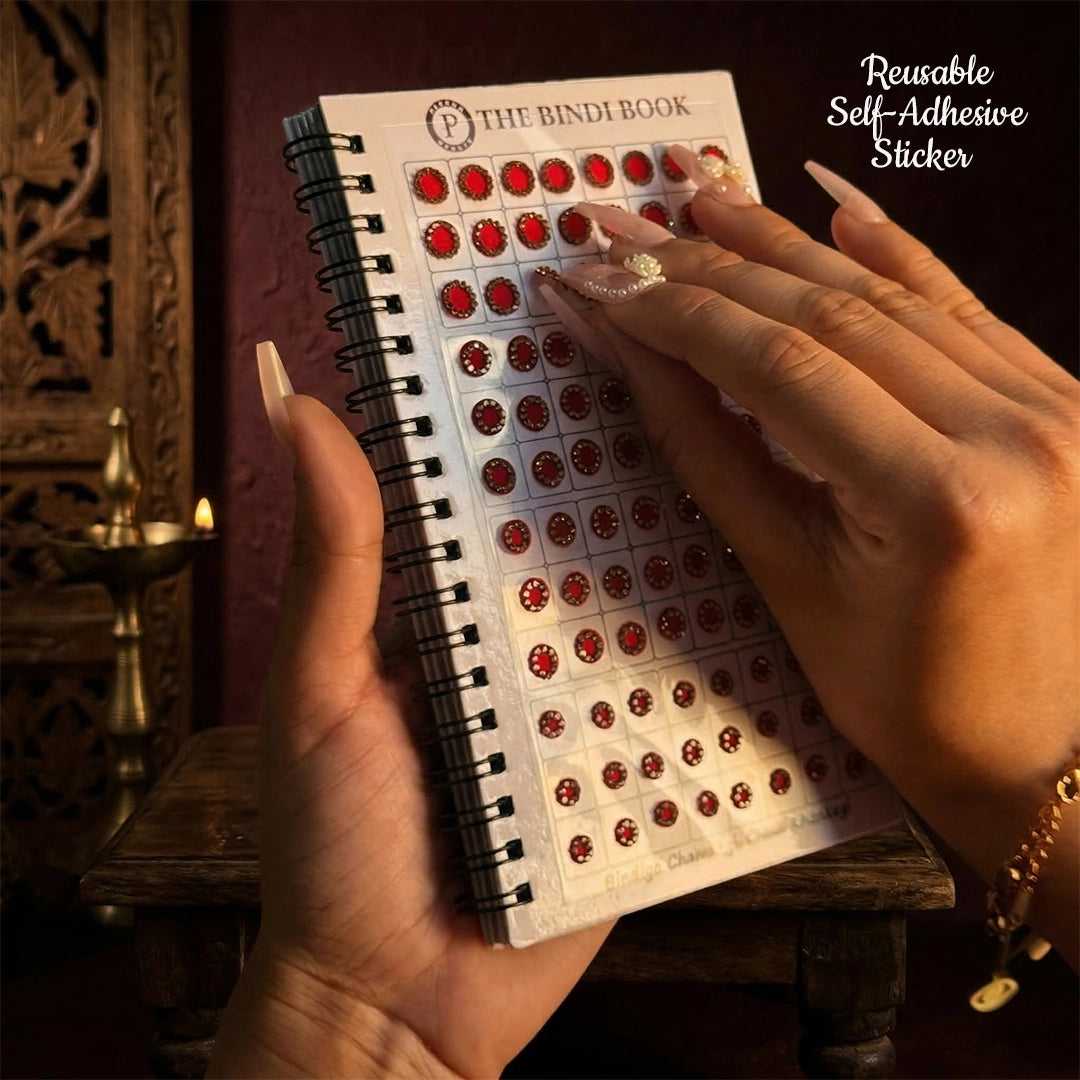 THE BINDI BOOK | Multicolor Round Stone Border Edition