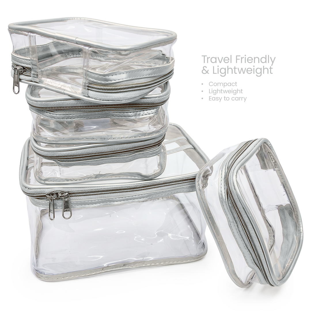 Transparent Makeup Organizer Bag (Set of 5)