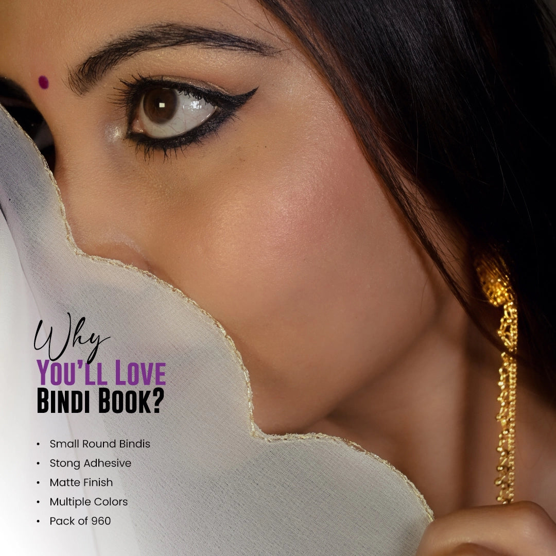 The Bindi Book | Pack of 2 (All-in-One + Plain Round Bindi 3.5mm)