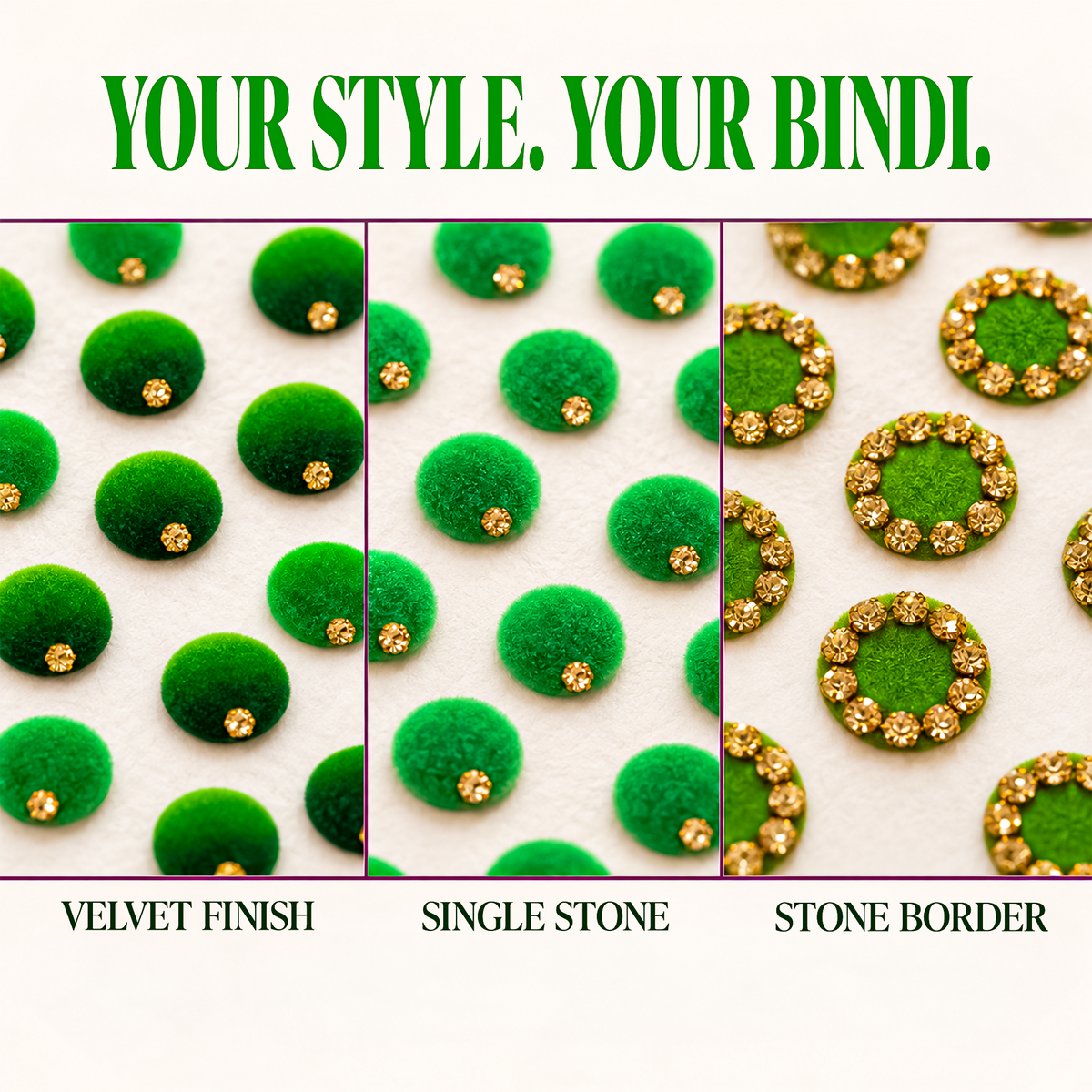 The Bindi Book | Velvet Classic Trio Edition (SB & PVT) Small Size