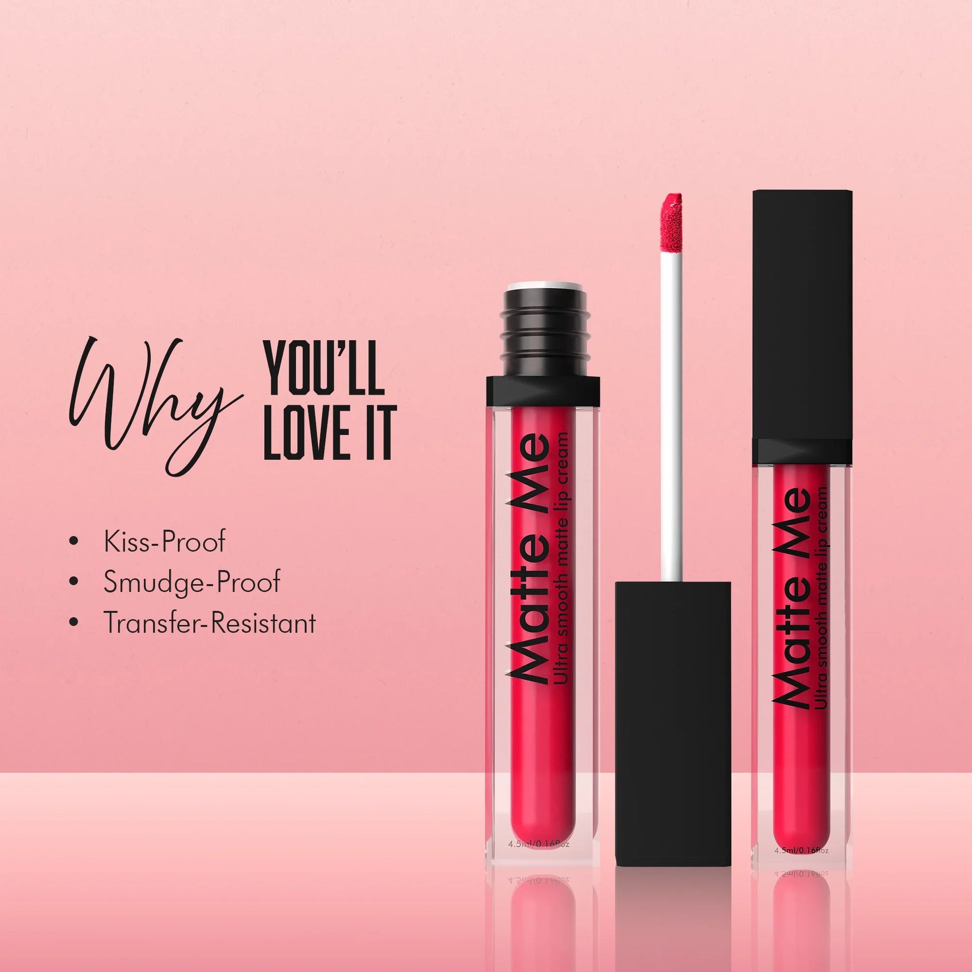 PERPAA® Matte Me Ultimate Long Lasting Liquid Lipstick Bright Matte color Smudge proof & Waterproof Formula 5ml