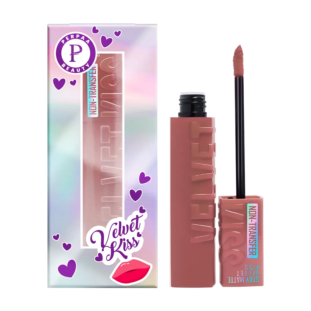 Velvet Kiss Matte Liquid Lipstick- Nude