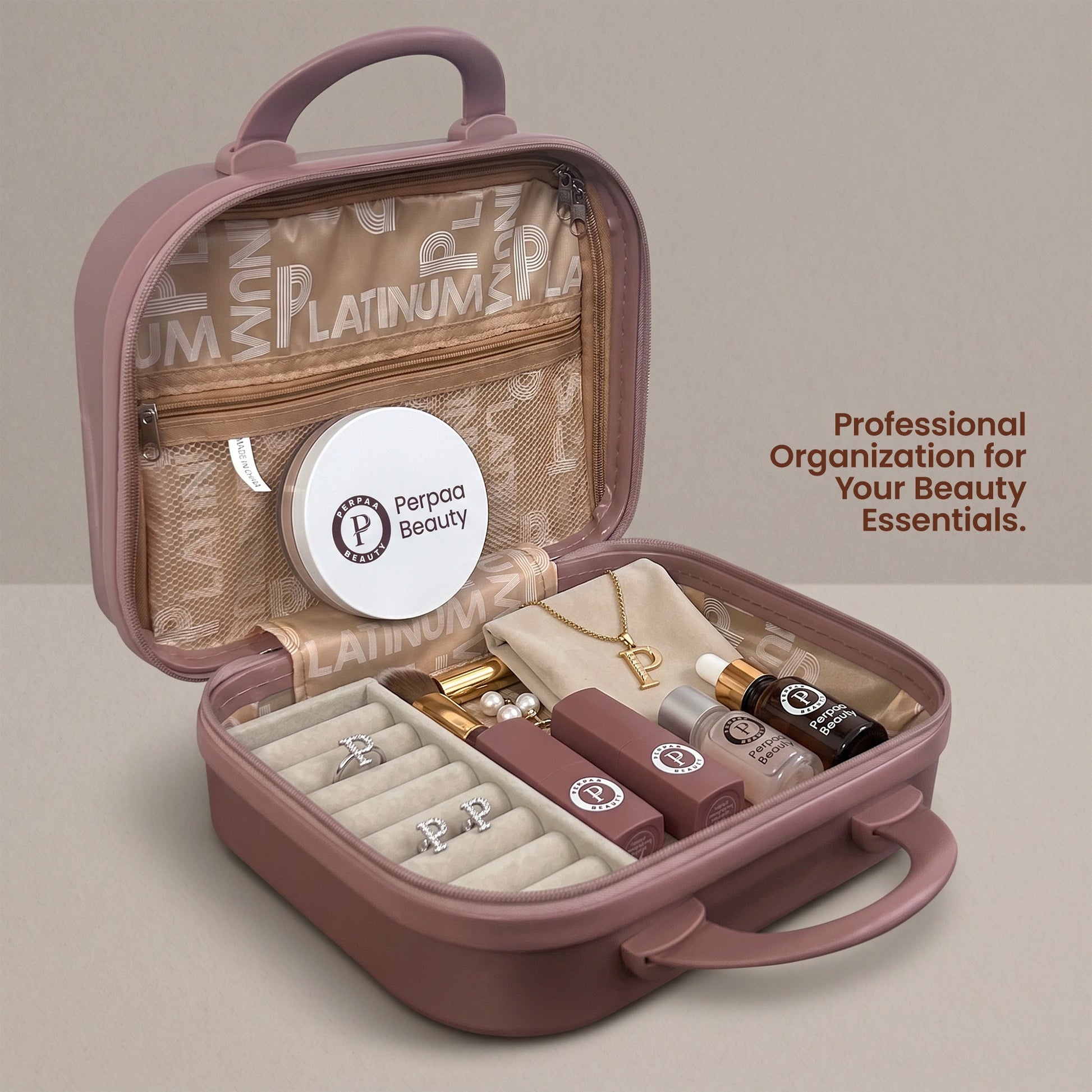 Diamond Shell Vanity Case