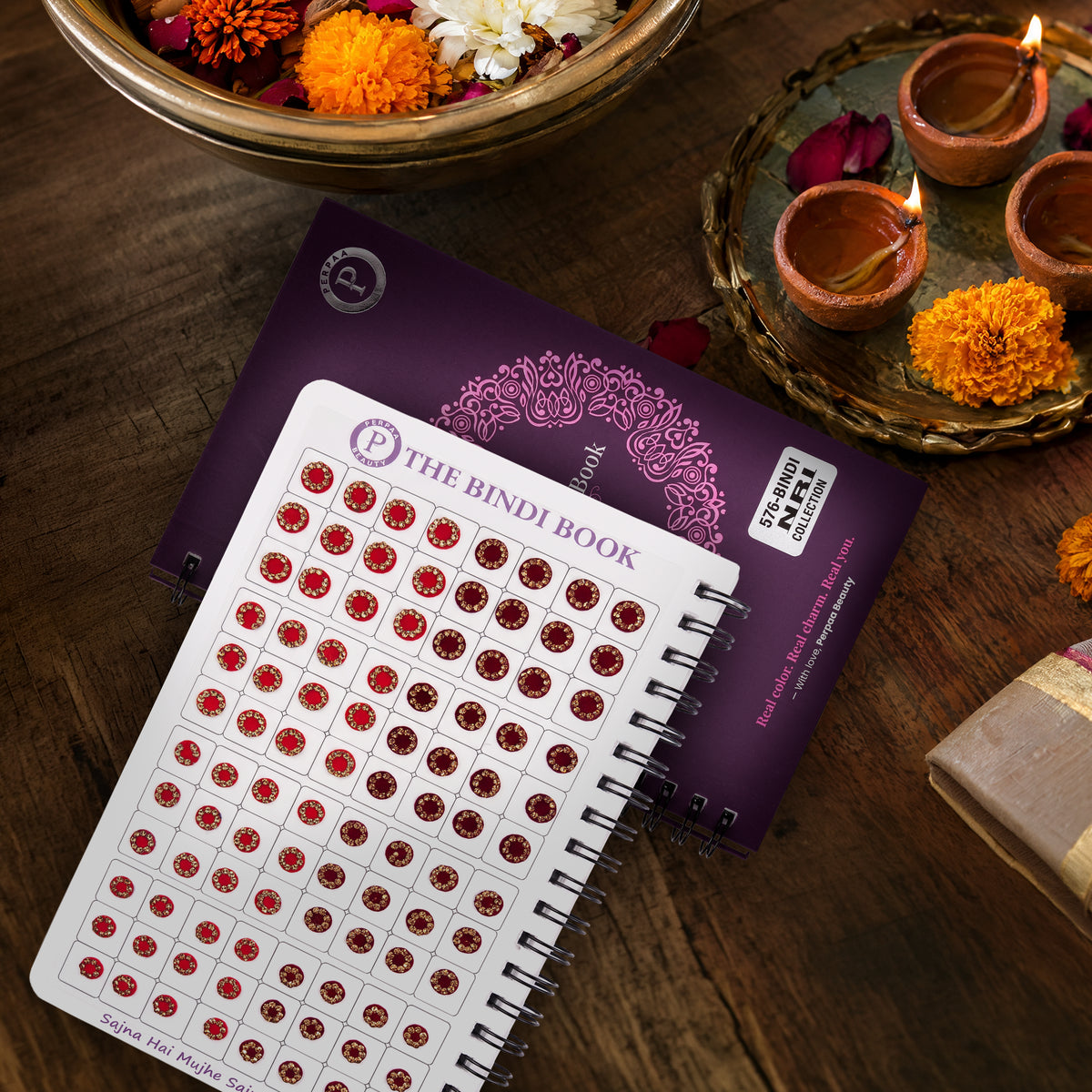 The Bindi Book | Pastel Colors Stone Border
