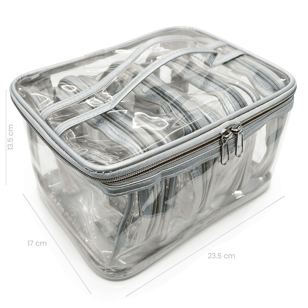 Transparent Makeup Organizer Bag (Set of 5)