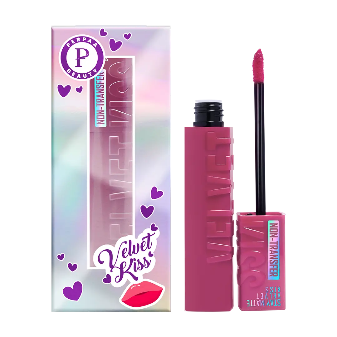 Velvet Kiss Matte Liquid Lipstick- Dark Mauve