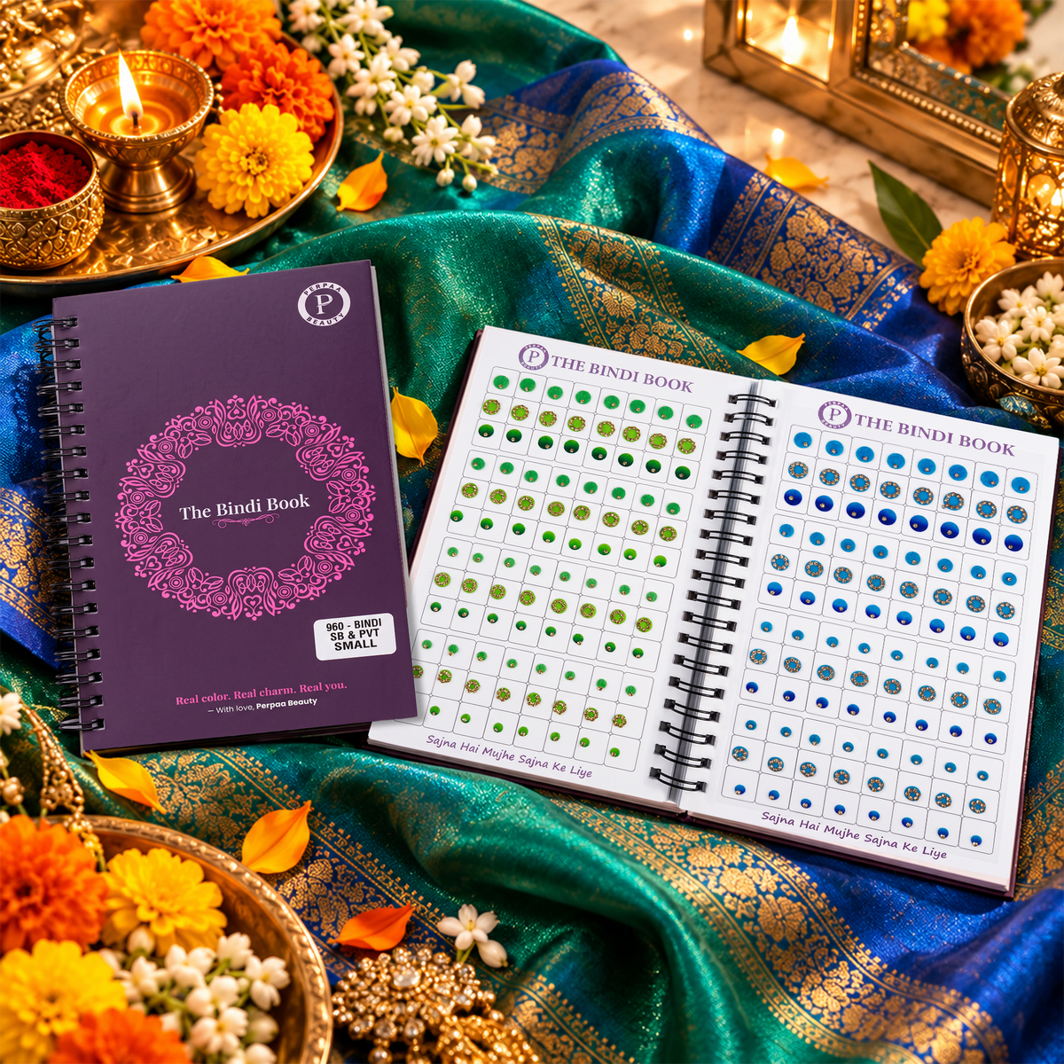 The Bindi Book | Velvet Classic Trio Edition (SB & PVT) Small Size