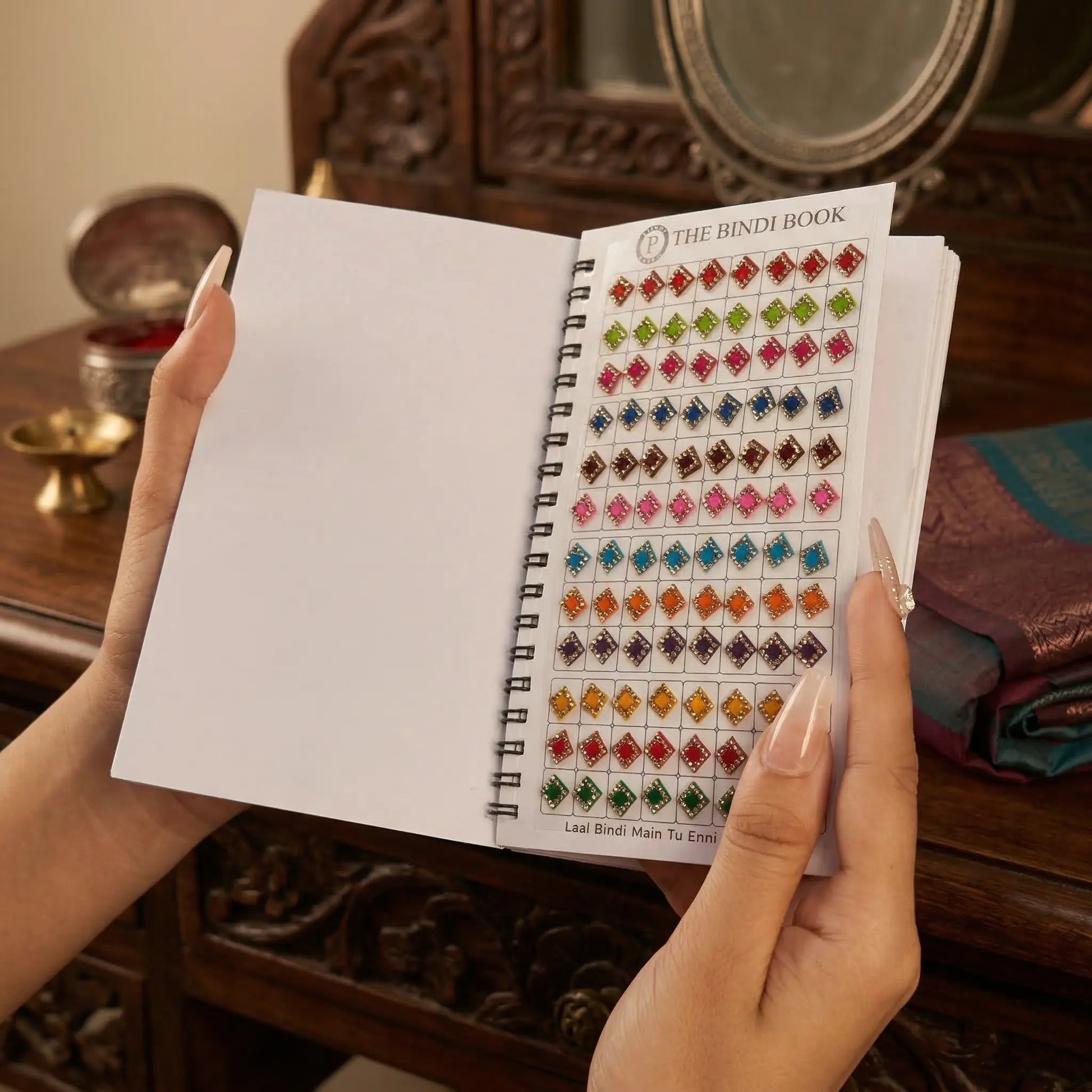 The Bindi Book | Pack of 2 (Stone Border Shape + Parvati Bindi)