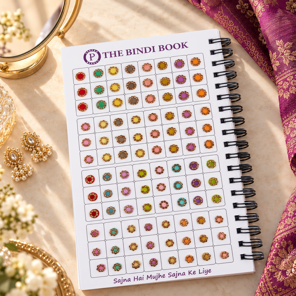 The Bindi Book | Pastel Colors Stone Border