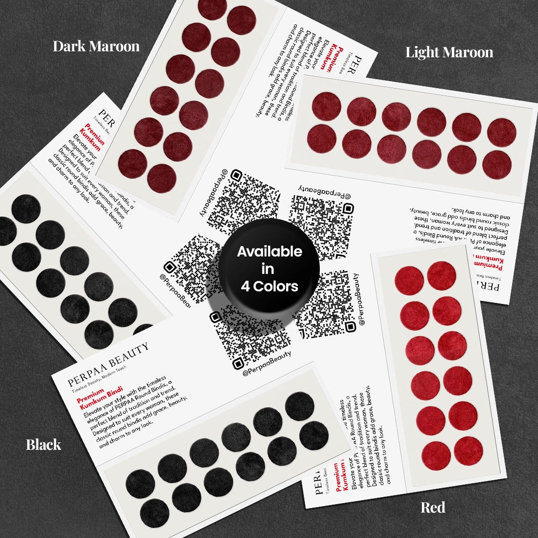 Premium Kumkum Bindi – Size 1, 14mm (Large) | 15 Flaps