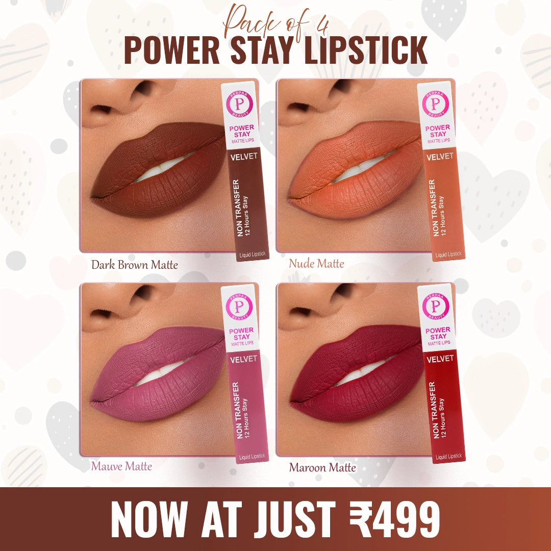 Power Stay Liquid Lipstick – Pack of 4