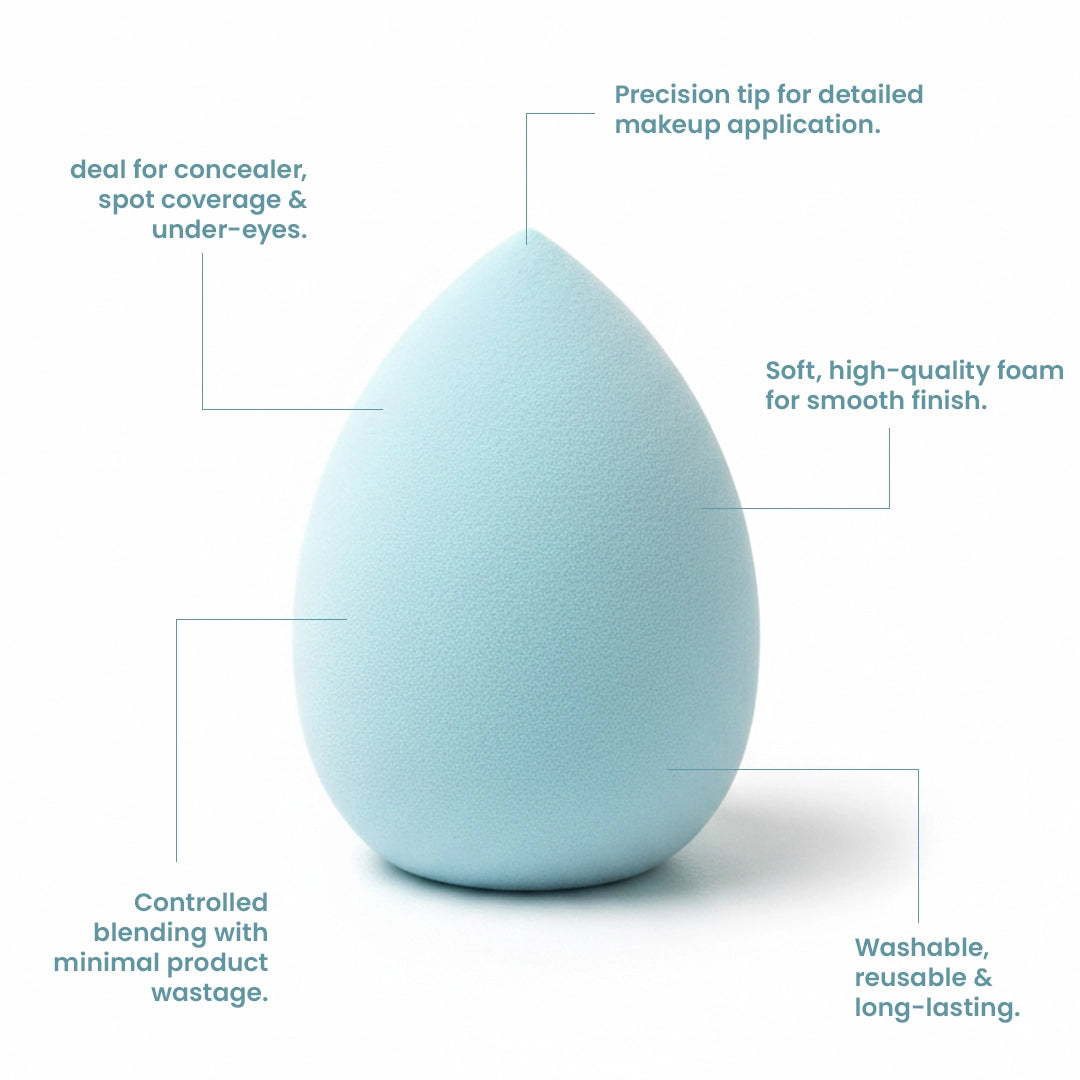 Makeup Blender with Cactus Storage Case