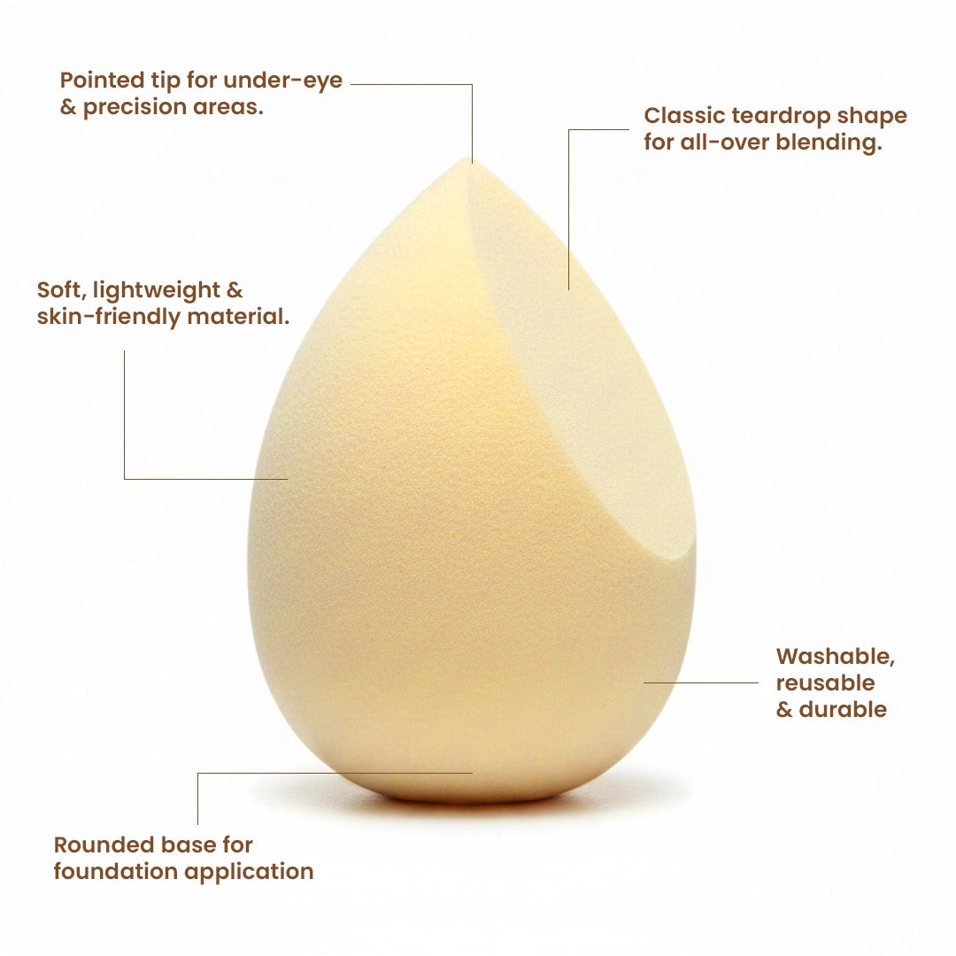 Makeup Blender with Cactus Storage Case