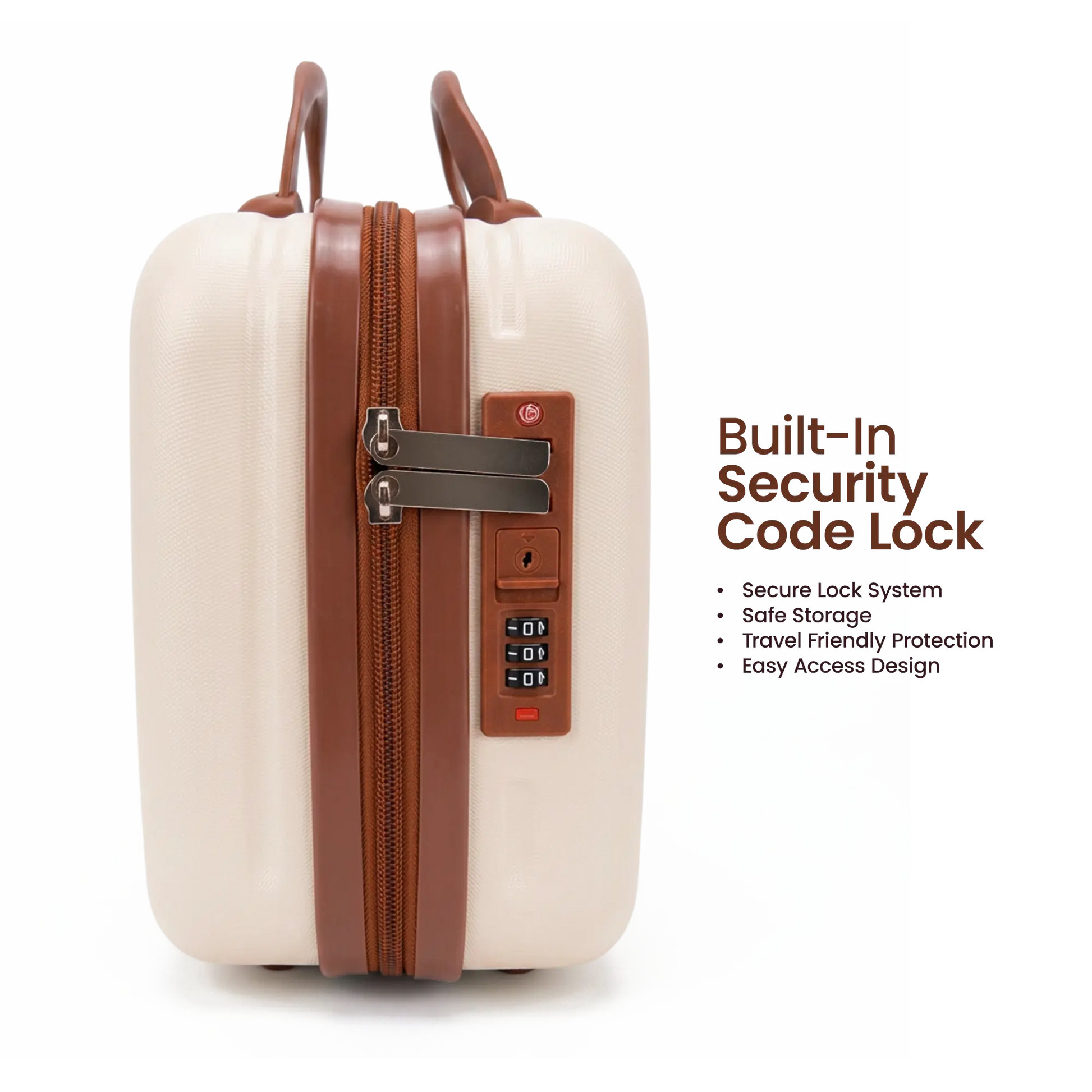 Quilted Hard Shell Vanity Case