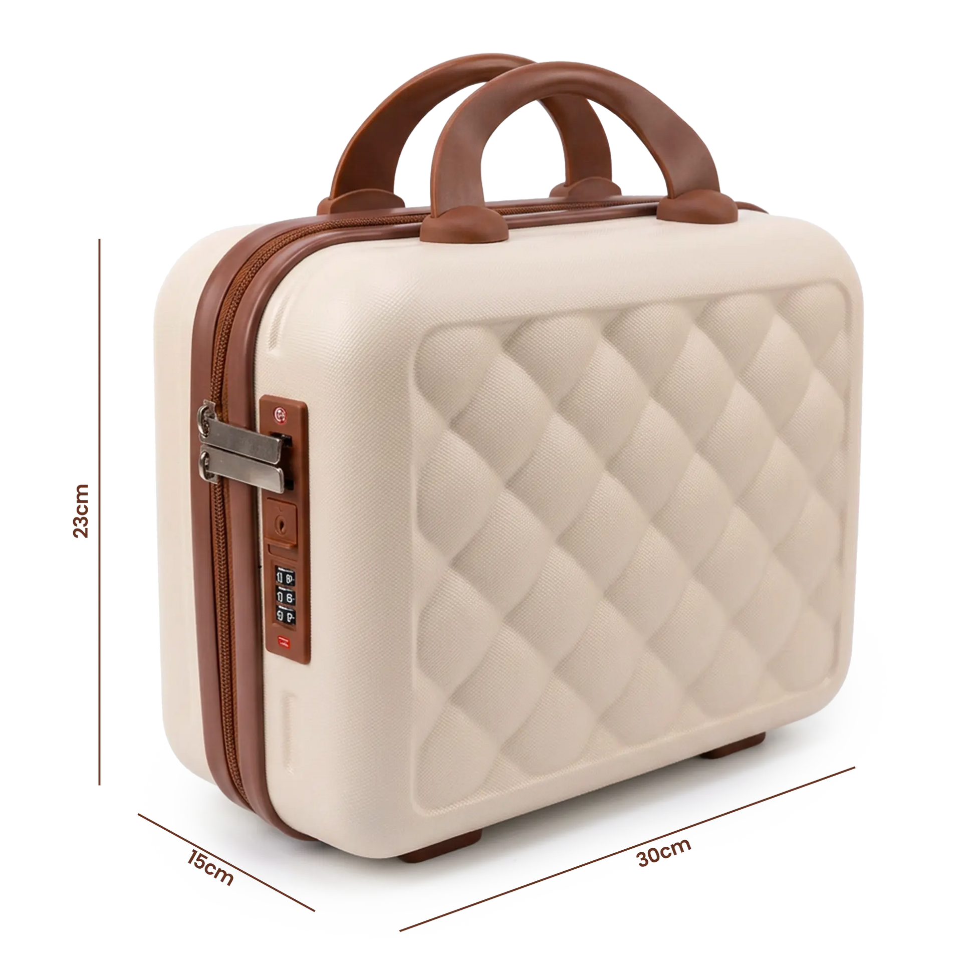 Quilted Hard Shell Vanity Case