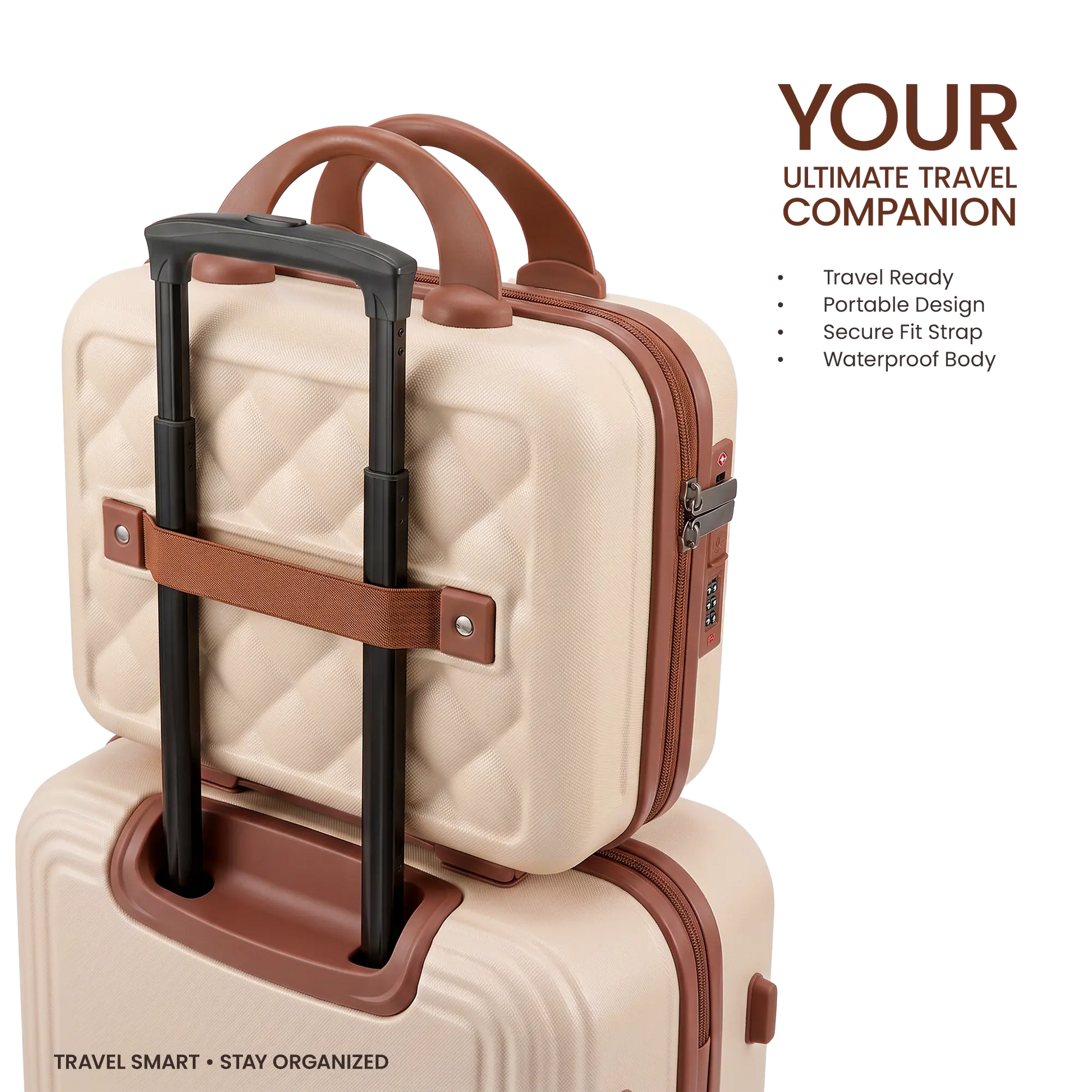 Quilted Hard Shell Vanity Case
