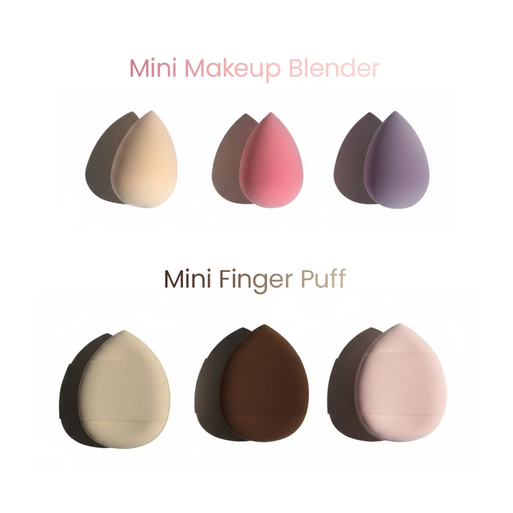 Makeup Blender Combo Jar | Pack of 12 Multi-Shape Beauty Sponges & Puffs