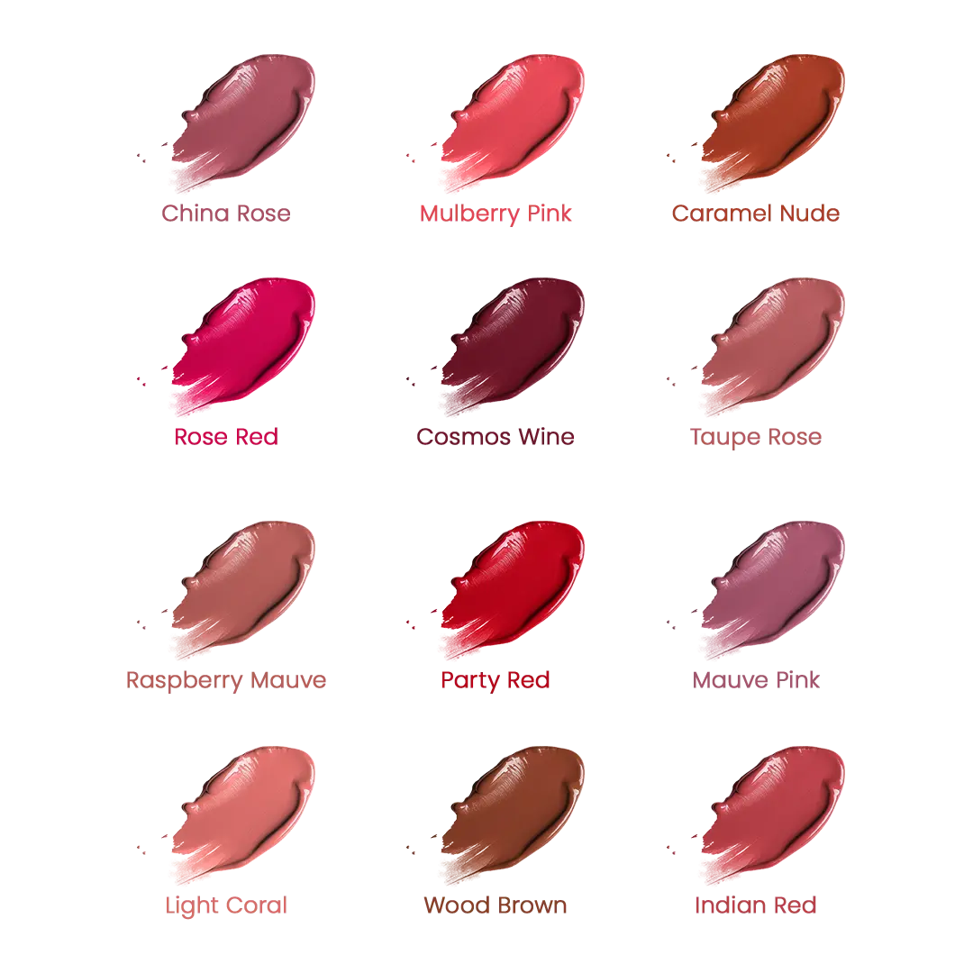 The Signature 12 Shades- Matte Liquid Lipstick With Free 1 Press On Nails Kit