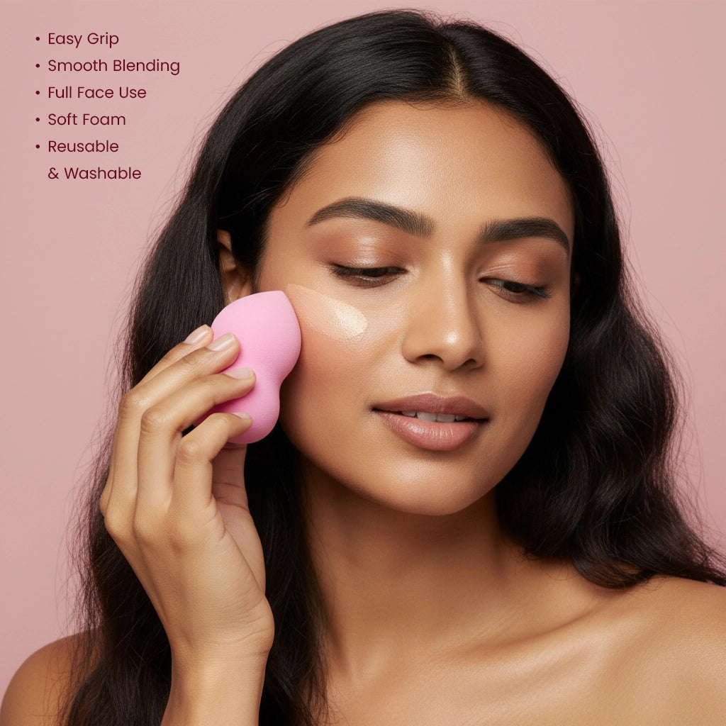 Makeup Blender with Cactus Storage Case