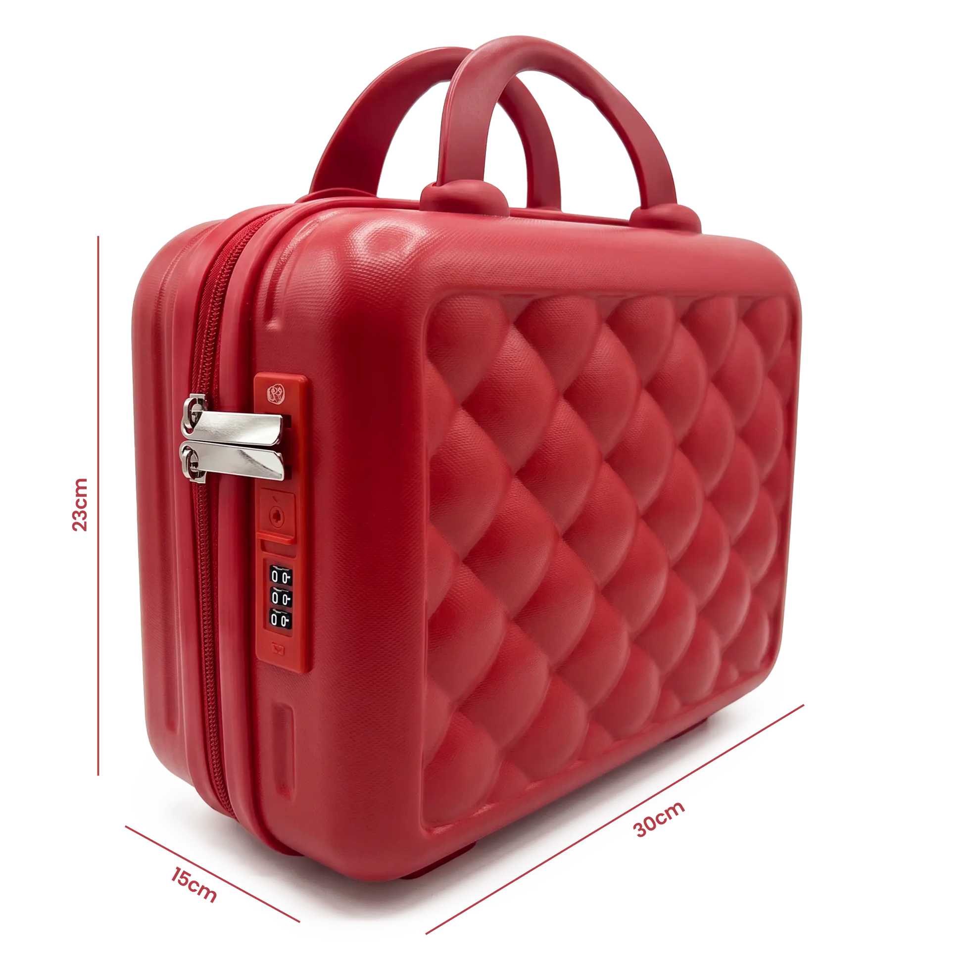 Quilted Hard Shell Vanity Case