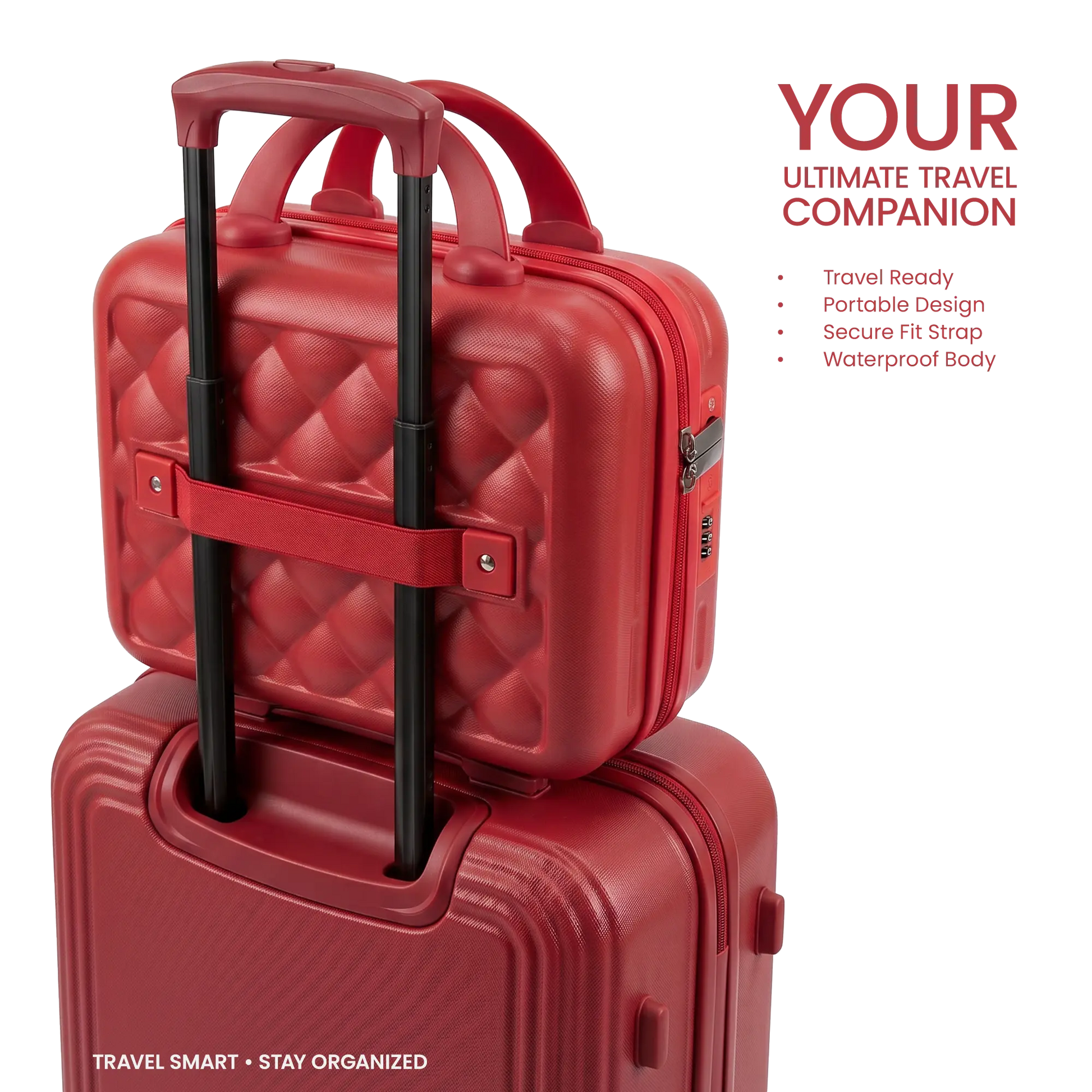 Quilted Hard Shell Vanity Case
