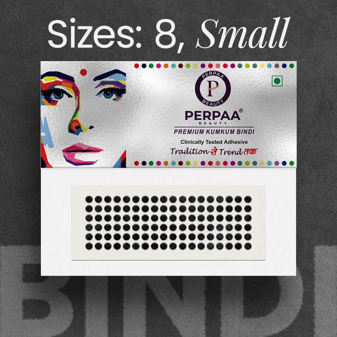 Premium Kumkum Bindi– Size 8, 2.5mm (Small) | 15 Flaps