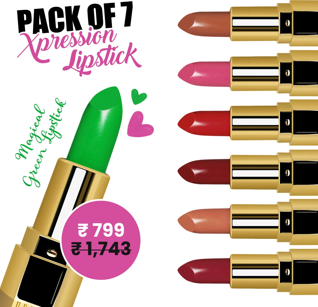 Xpression Creamy Matte Lipstick- Pack of 7