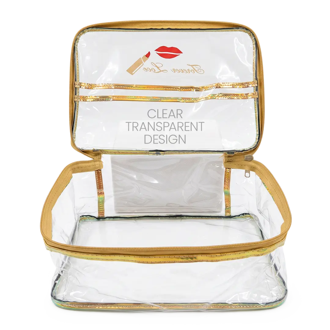 Transparent Waterproof Makeup Pouch Set of 3